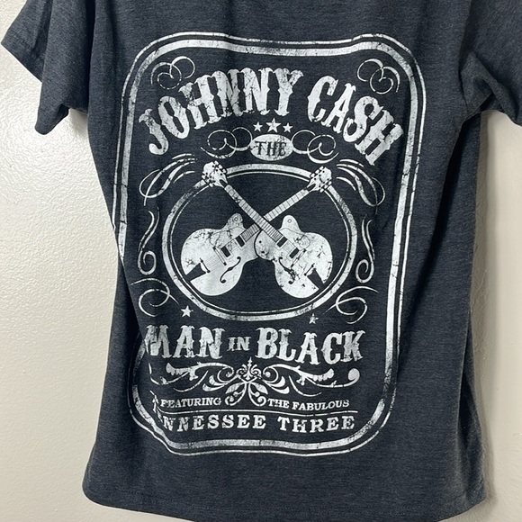 JOHNNY CASH The Man in Black Official Gray Short Sleeve Tee Shirt Men’s Size M - Picture 2 of 6